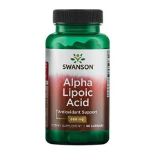  Swanson ALPHA LIPOIC ACID (Liponsav) 600 mg 60 kapszula vitamin és táplálékkiegészítő