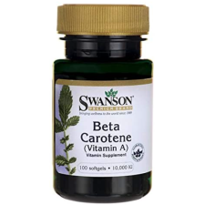 Swanson béta-karotin (A-vitamin), 10000 NE, 100 puha gél vitamin és táplálékkiegészítő