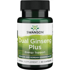 Swanson Dual Ginseng Plus 60 kapszula vitamin és táplálékkiegészítő
