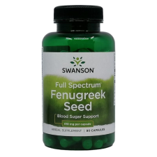 Swanson Fenugreek Seed 610mg kapszula 90db vitamin és táplálékkiegészítő