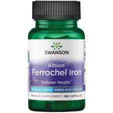Swanson Ferrochel Vas-biszglicinát-kelát 18 mg / 180 db kapszula vitamin és táplálékkiegészítő
