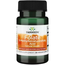 Swanson Folate 800mcg 30 kapszula 5-Methyltetrahydrofolic acid vitamin és táplálékkiegészítő