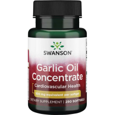 Swanson Garlic Oil Cocentrate (Fokhagyma olaj koncentrátum) 500mg 250 kapszula vitamin és táplálékkiegészítő