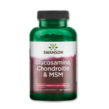  Swanson glükozamin kondroitin MSM 120 db vitamin és táplálékkiegészítő
