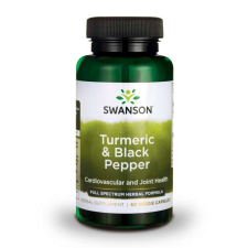 Swanson Kurkuma és fekete bors - 60 kapszula vitamin és táplálékkiegészítő