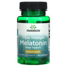 Swanson Melatonin Triple Strength, 10 mg, 60 db, Swanson gyógyhatású készítmény