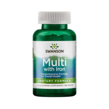 Swanson Multi with Iron 130 tabletta (Multivitamin vassal) vitamin és táplálékkiegészítő