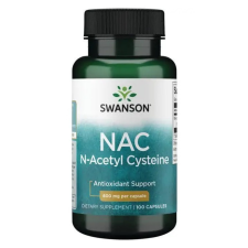 Swanson NAC 600mg 100 kapszula N-acetil- cisztein vitamin és táplálékkiegészítő