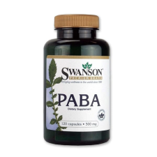  Swanson – Paba aminosav kapszula 500mg 120db vitamin és táplálékkiegészítő