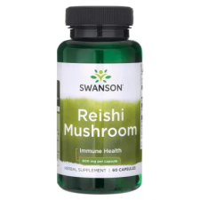Swanson Reishi (Ganoderma) gomba 600mg 60 kapszula vitamin és táplálékkiegészítő