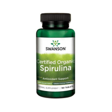 Swanson Spirulina alga 180 tabtetta Organikus vitamin és táplálékkiegészítő