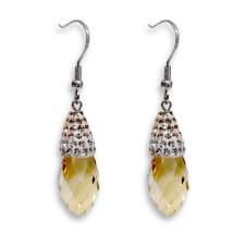  Swarovski - Arany Kristályos Ezüst Fülbevaló fülbevaló
