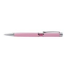 Swarovski Golyóstoll, Crystals from SWAROVSKI®, rózsaszín, középen pink kristályokkal töltve, ART CRYSTELLA®, 14cm toll