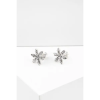  Swarovski Kövekkel Díszített Apró Virág Alakú S925 Ezüst Fülbevaló
