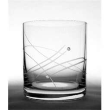 Swarovski Üveg pohár swarovski dísszel whisky 6db whiskys pohár