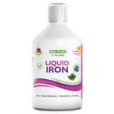 Swedish Nutra folyékony vas + b-vitamin komplex + acai és áfonya kivonat 500ml vitamin és táplálékkiegészítő