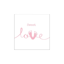 Sweet Love Girl papírszalvéta 33x33cm,20db-os asztalterítő és szalvéta