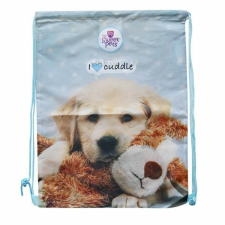 Sweet Pets kutyás tornazsák - 45x34 cm - kék tornazsák