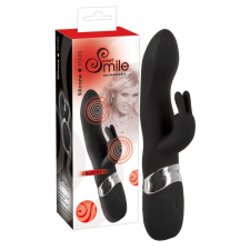 Sweet Smile SMILE Blacky - USB-s kétmotoros vibrátor (fekete) vibrátorok