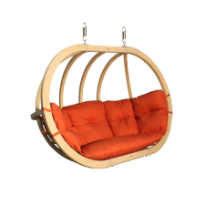 SwingPod XL kétszemélyes függőfotel, piros párnával kerti bútor