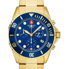 Swiss Alpine Military 7053.9115 Chronograph Mens Watch 42mm 10ATM, karóra