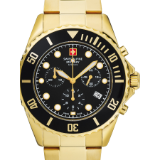 Swiss Alpine Military 7053.9117 Chronograph Mens Watch 42mm 10ATM, karóra