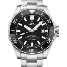 Swiss Military SMA34092.01 Automatic Diver Mens Watch 45mm 100ATM, férfi karóra