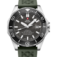 Swiss Military SMA34092.09 Automatic Diver Mens Watch 45mm 100ATM, karóra