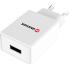 Swissten 22063000 USB-A Hálózati Töltő Adapter + USB-C Kábel 1.2m 5W - Fehér (22063000)