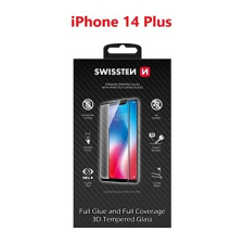 Swissten 3D Full Glue az Apple iPhone 14 Plus készülékhez - fekete mobiltelefon kellék