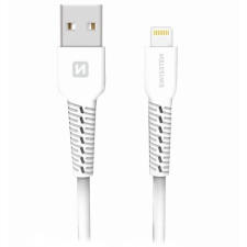 Swissten 71505541 USB-A apa - Lightning apa Adat- és töltőkábel 1m - Fehér (71505541) kábel és adapter