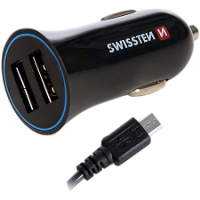 Swissten adapter 2,4 A + 1,5 m-es micro USB kábel mobiltelefon kellék