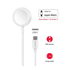 Swissten Apple Watch vezeték nélküli töltő, USB-C, 1,2m okosóra kellék