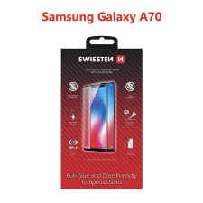 Swissten Case Friendly Samsung Galaxy A70 üvegfólia - fekete mobiltelefon kellék