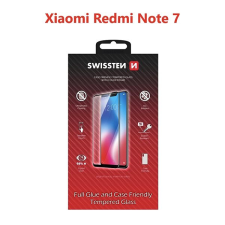 Swissten Case Friendly Xiaomi Redmi Note 7 üvegfólia - fekete mobiltelefon kellék