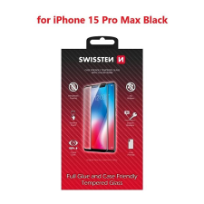 Swissten Full Glue Apple iPhone 16 Pro Max 3D üvegfólia - fekete mobiltelefon kellék