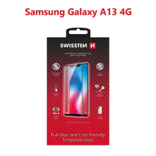 Swissten Full Glue Samsung A135 Galaxy A13 4G 3D üvegfólia - fekete mobiltelefon kellék