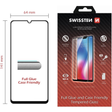 Swissten Full Glue Samsung A202 Galaxy A20e 3D üvegfólia - fekete (54501729) mobiltelefon kellék