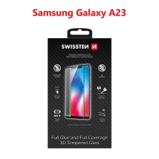 Swissten Full Glue Samsung A235 Galaxy A23 3D üvegfólia - fekete mobiltelefon kellék