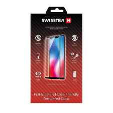 Swissten Full Glue Samsung Galaxy A8 2018 / A5 2018 3D üvegfólia - fekete mobiltelefon kellék