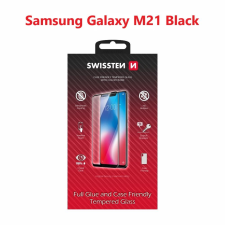 Swissten Full Glue Samsung M215 Galaxy M21 3D üvegfólia - fekete (54501792) mobiltelefon kellék