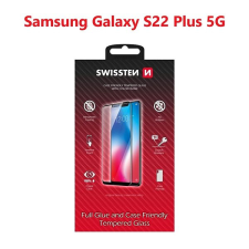 Swissten Full Glue Samsung S906 Galaxy S22+ 5G 3D üvegfólia - fekete mobiltelefon kellék