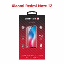 Swissten Full Glue Xiaomi Redmi Note 12 3D üvegfólia - fekete (54501838) mobiltelefon kellék