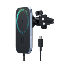 Swissten Mágneses autós tartó vezeték nélküli töltéssel 15 W (MagSafe Compatible) mobiltelefon kellék