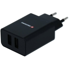 Swissten SMART IC 2.1A töltőfej + 1,2m micro USB kábel - fekete mobiltelefon kellék