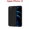Swissten Soft Joy Apple iPhone 15 fekete tok