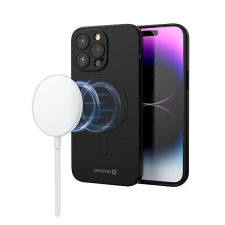 Swissten Soft Joy MagStick iPhone 13 Mini fekete tok tok és táska
