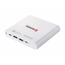 Swissten töltő laptop 87W-hoz 2xUSB 2xUSB-C (22013340) számítógéptáska