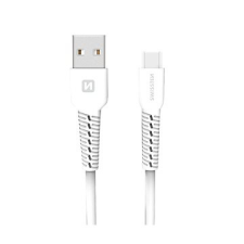 Swissten USB-C 1m, fehér kábel és adapter