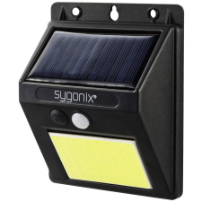 Sygonix napelemes fali lámpa fekete (SY-5626572) kültéri világítás